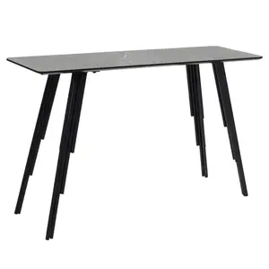 096-000028 Конзола Lifo MDF темно сива цемент-црна 120x40x75εκ