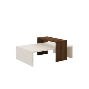 835PUQ2817 Клуб Маса Glow - White, Walnut