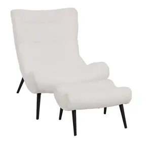 110-000095 Фотелја Silla бела 97x80x100cm