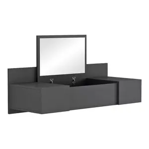 230-000050 Тоалетна маса Paltar меламин во сива боја 100x39.1x33cm