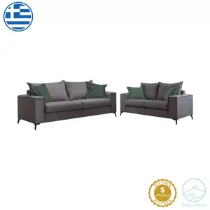 168-000043 Verona дневен сет 2 парчиња 2-3 седишта антрацит-цијанус перници