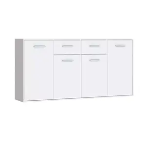 318-000023 Drepen меламински буфет во бела боја 162.3x34.2x81.7cm