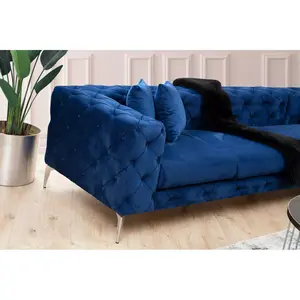 569HLN1317 Софа Como Left - Navy Blue