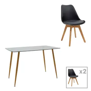 200-001192 Manka I-Gaston трпезариски сет сонома трфл-црна