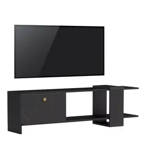 230-000064 Standi ТВ комода црна-црн мермер