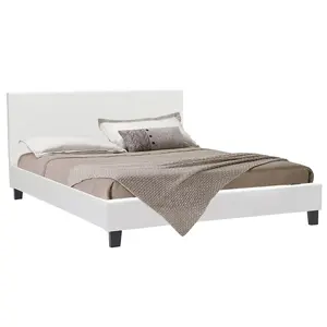 006-000001 Брачен кревет MAJESTIC бел 150x200cm