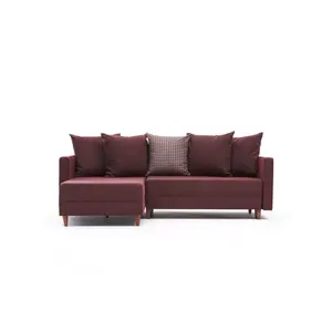 825BLC1723 Софа Aydam Left - Claret Red