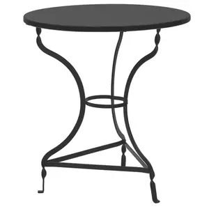 243-000085 Трпезариска маса ALASKA black D70x72cm