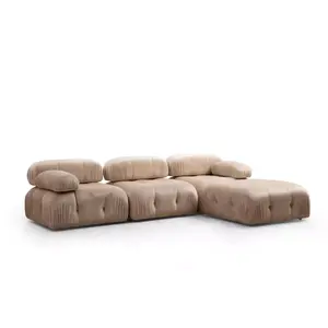 560ARE1611 Софа Bubble Corner ( L1-O1-1R -Puf) - Cream