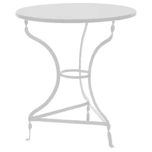 243-000086 Трпезариска маса ALASKA white D70x72cm