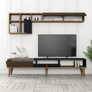 845HCT3111 ТВ Комода Milan TV - Walnut, Anthracite
