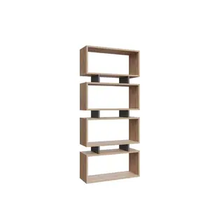 935CMN1219 Полица Langdon - Oak, Anthracite