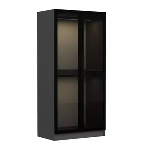 506MNR2164 Плакар Kale Glass Anthracite - 190