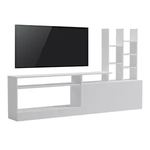 230-000067 ТВ комода Seruno бела 170x25x100cm