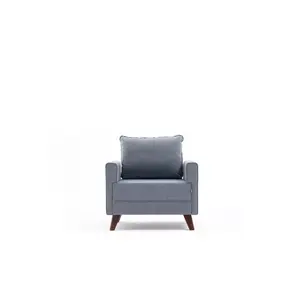 825BLC1685 Софа Bella Soft Tekli Koltuk - Blue