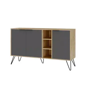 855DTE4209 Комода Clara Console - Oak, Anthracite