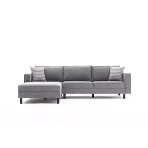 825BLC2715 Софа Kale Linen Left - Grey