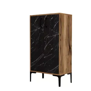 845HCT4112 Чевларник Prag - Walnut, Black Marble