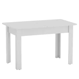 184-000008 Трпезариска маса Quiin проширлива бела 120-174x70x73.5cm