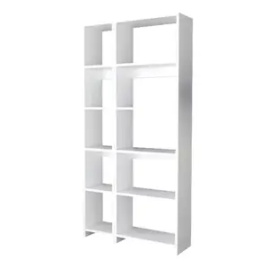 197-000282 Полица за книги Alkathi – Бела 77x22x160cm