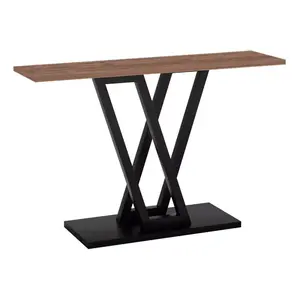 197-000226 Конзола Wirmo орев меламин-црни метални нозе 110x30x80cm
