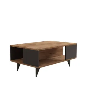 835PUQ2833 Клуб маса Yuka Walnut Black
