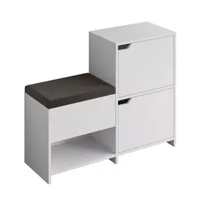 855DTE5168 Плакар за претсобје Haven Shoe Bench - White