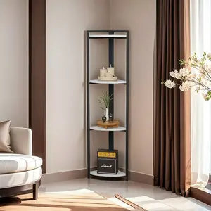 FD-4LCS-002 Полица со метална конструкција КАРТУМ Бела