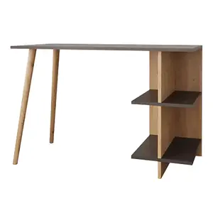 197-000274 Биро  Volet oak-anthracite 114x56x76cm