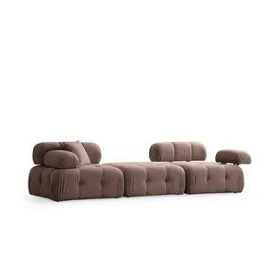 560ARE1915 Софа Doblo 3 Seater ( L1-Pouffe-1R) - Cappucino