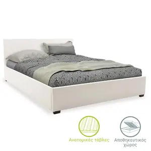 006-000027 Брачен кревет Norse white matte