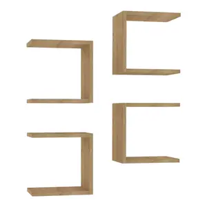 120-000562 Perari ѕидни полици сет 4 парчиња даб