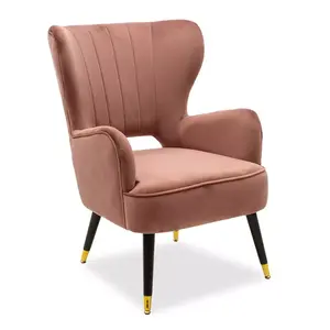 110-000024 Фотелја Ларк  во розе велур