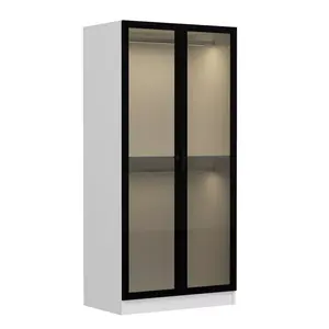 506MNR2167 Плакар Kale Glass Black - 210