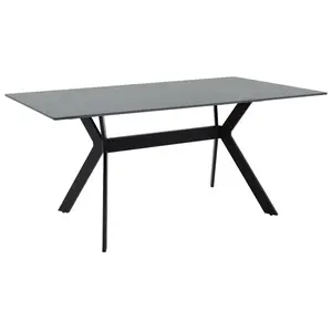 029-000142 Olivet маса синтетизиран камен црн мрамор-црн 180x90x75см