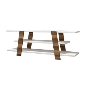 845HCT3038 Тв комода Flower - Walnut, White