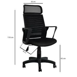 928STX1117 Рабони столови Bürocci Likya - Black