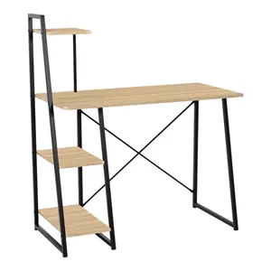 375-000005 Биро Deckstor oak-black 102x50x117cm