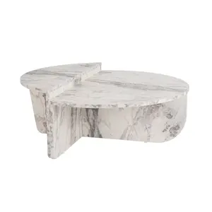 241NRD1203 Клуб маса Orion - Freesia Marble
