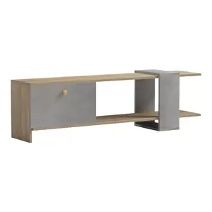 230-000043 ТВ комода Standi– меламин, сонома-сив цемент 120x25x36.8 cm