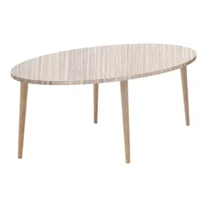 120-000622 Клуб маса Barton природен финиш / ногарки орев 90x45x40см