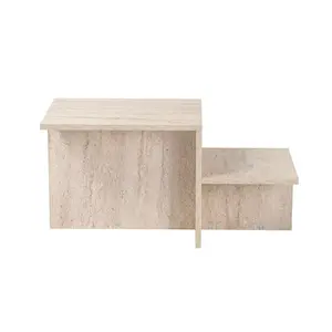 241NRD1226 Клуб маса Harmony - Travertine