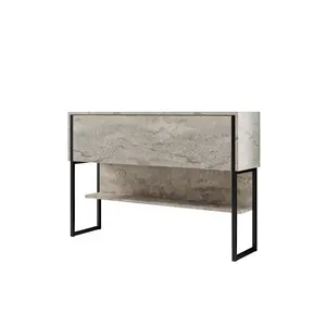 618BLY1410 Комода Luxe - Travertine, Black