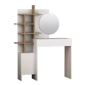 855DTE4303 Тоалетна маса Mup - White, Oak