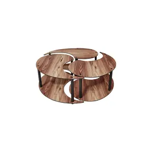 282PTR1521 Клуб маса Yin Yang 3 70 - Walnut