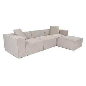 560ARE1894 Софа Lora (L1-O1-1R-POUFFE ) - Mocha