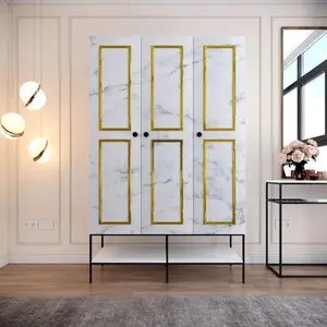 801CMY3439 Плакар Martin 3 - White, Black, Gold