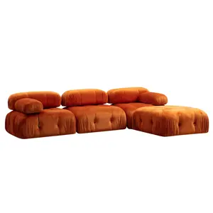560ARE1614 Аголна гарнитура Bubble Corner ( L1-O1-1R -Puf) - Orange