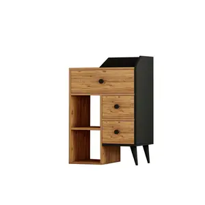 505CRL1901 Комода Star - Atlantic Pine, Black
