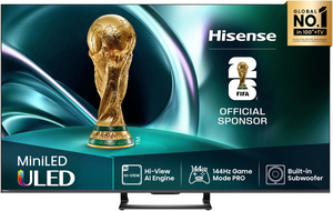 Hisense 75" ULED Mini-LED TV 75U7Q, 4K UHD, VIDAA Smart TV, Hi-View AI Engine, 144Hz Game Mode PRO
